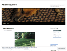 Tablet Screenshot of knitwonpurltoo.wordpress.com