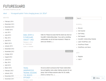 Tablet Screenshot of futureguard.wordpress.com
