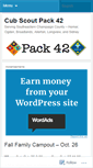 Mobile Screenshot of cubpack42.wordpress.com