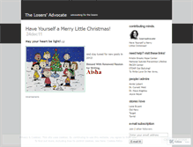 Tablet Screenshot of losersadvocate.wordpress.com