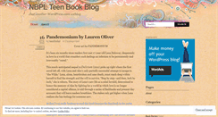 Desktop Screenshot of nbplteenbookblog.wordpress.com