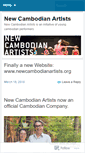 Mobile Screenshot of newcambodianartists.wordpress.com