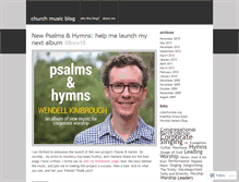 Tablet Screenshot of churchmusicblog.wordpress.com