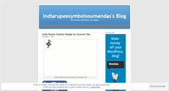 Desktop Screenshot of indiarupeesymbolsoumendas.wordpress.com