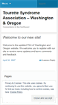 Mobile Screenshot of mytourettes.wordpress.com