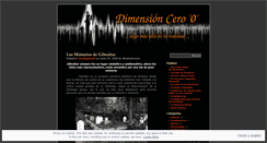 Desktop Screenshot of dimensioncero.wordpress.com