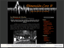 Tablet Screenshot of dimensioncero.wordpress.com