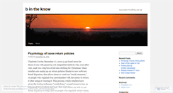 Desktop Screenshot of bloomintheknow.wordpress.com