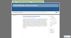 Desktop Screenshot of christophermcastillo.wordpress.com