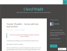 Tablet Screenshot of cherylwright.wordpress.com