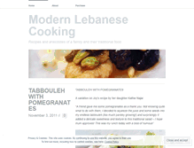 Tablet Screenshot of modernlebanesecooking.wordpress.com