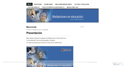 Desktop Screenshot of mediacionesedu.wordpress.com