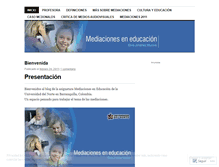 Tablet Screenshot of mediacionesedu.wordpress.com