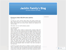 Tablet Screenshot of jacklinfamily.wordpress.com