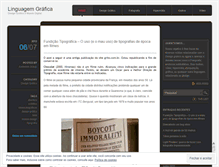 Tablet Screenshot of linguagemgrafica.wordpress.com