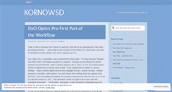 Desktop Screenshot of kornowsd.wordpress.com