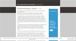 Desktop Screenshot of nuevomultinivel.wordpress.com