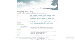 Desktop Screenshot of honglangwang.wordpress.com