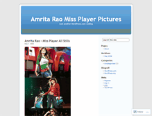 Tablet Screenshot of amritaraolatestpictures.wordpress.com