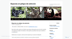 Desktop Screenshot of enpeligrodeextincion.wordpress.com