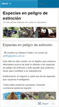 Mobile Screenshot of enpeligrodeextincion.wordpress.com