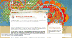 Desktop Screenshot of littleyellowdoor.wordpress.com