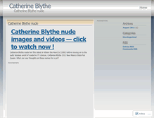 Tablet Screenshot of catherineblythe.wordpress.com