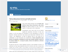 Tablet Screenshot of iqvital.wordpress.com