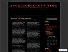 Tablet Screenshot of anonimorologi.wordpress.com