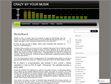 Tablet Screenshot of crazybyourmusik.wordpress.com
