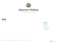 Tablet Screenshot of deportac.wordpress.com