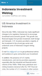 Mobile Screenshot of indonesiainvestmentbusinessconsultingagency.wordpress.com