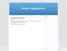 Tablet Screenshot of notasimpacientes.wordpress.com