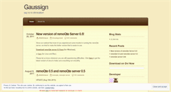 Desktop Screenshot of gaussign.wordpress.com