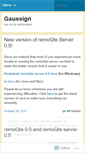 Mobile Screenshot of gaussign.wordpress.com