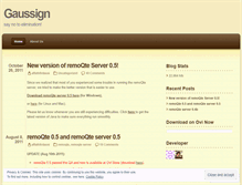 Tablet Screenshot of gaussign.wordpress.com