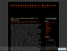 Tablet Screenshot of loneriderer.wordpress.com