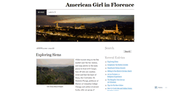 Desktop Screenshot of americangirlinflorence.wordpress.com