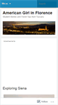 Mobile Screenshot of americangirlinflorence.wordpress.com