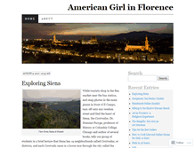 Tablet Screenshot of americangirlinflorence.wordpress.com