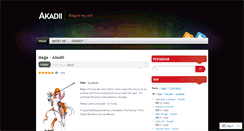 Desktop Screenshot of akadii.wordpress.com