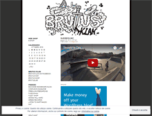 Tablet Screenshot of brutusklanskateboarding.wordpress.com