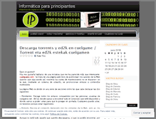 Tablet Screenshot of inforparaprincipiantes.wordpress.com