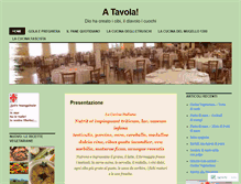 Tablet Screenshot of cucinatavola.wordpress.com