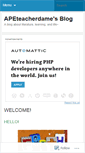 Mobile Screenshot of apeteacherdame.wordpress.com