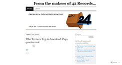 Desktop Screenshot of 42to24.wordpress.com