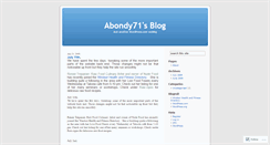 Desktop Screenshot of abondy71.wordpress.com