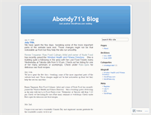 Tablet Screenshot of abondy71.wordpress.com