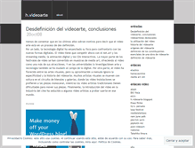 Tablet Screenshot of hvideoarte.wordpress.com