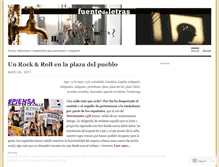 Tablet Screenshot of fuentedeletras.wordpress.com